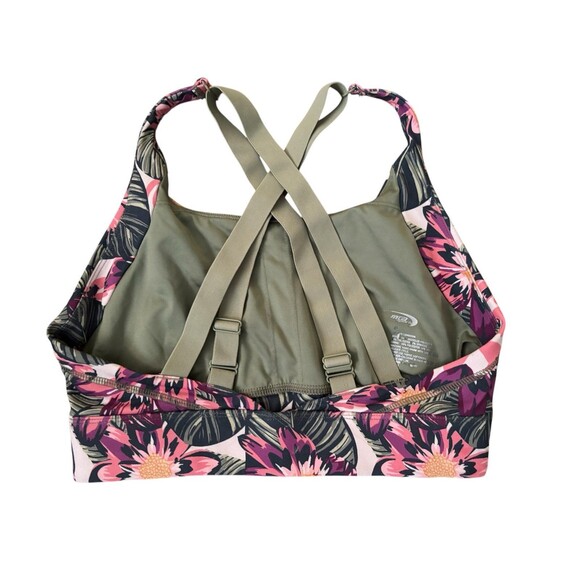 MTA Sports Two Piece Green Floral Matching Athletic Wear Set Sports bra M - Picture 5 of 7